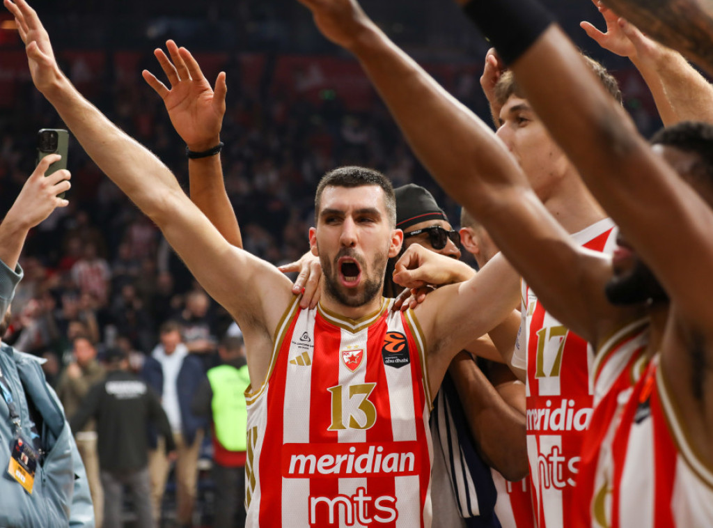 Košarkaši Crvene zvezde pobedili Monako u 11. kolu Evrolige
