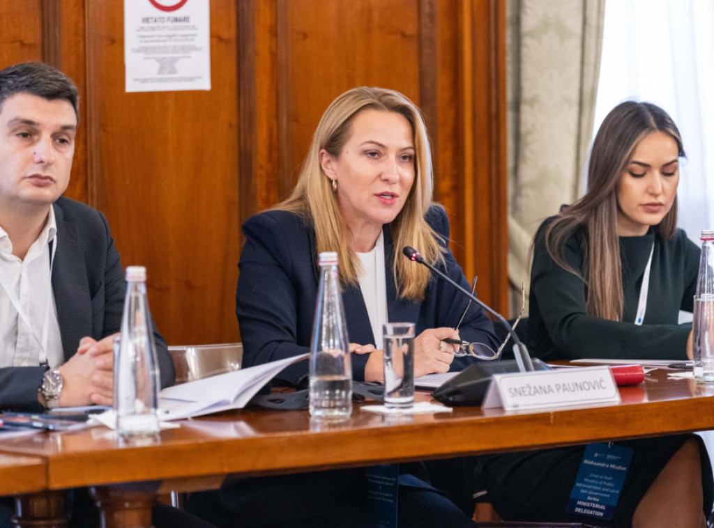 Snežana Paunović na Ministarskom dijalogu 2025 u Rimu: Srbija ulazi u reforme sa jasnim planom