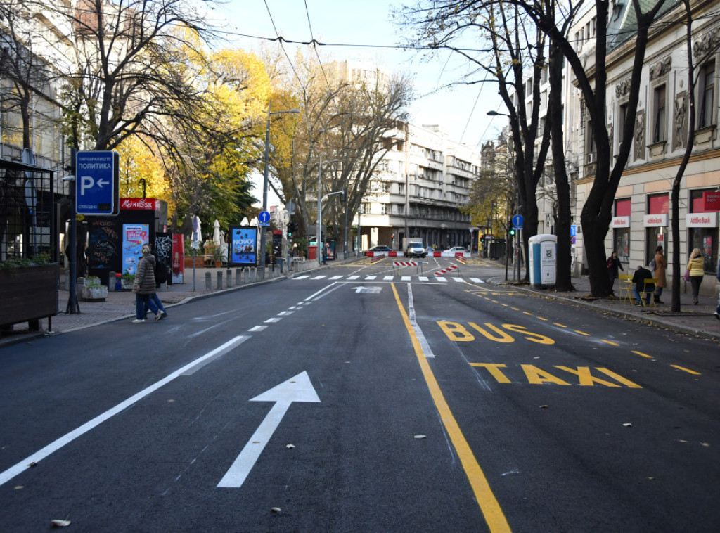 Novi režim saobraćaja od nedelje u Nušićevoj i Makedonskoj ulici