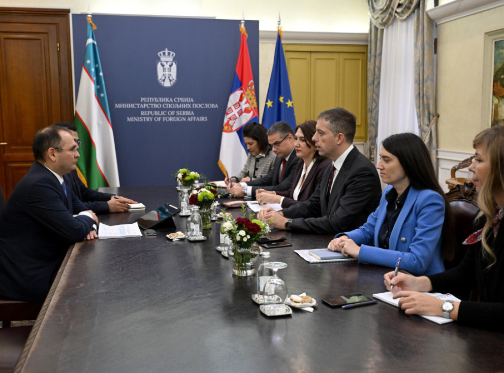 Ministar Đurić zahvalio Uzbekistanu na podršci očuvanju teritorijalnog integriteta Srbije