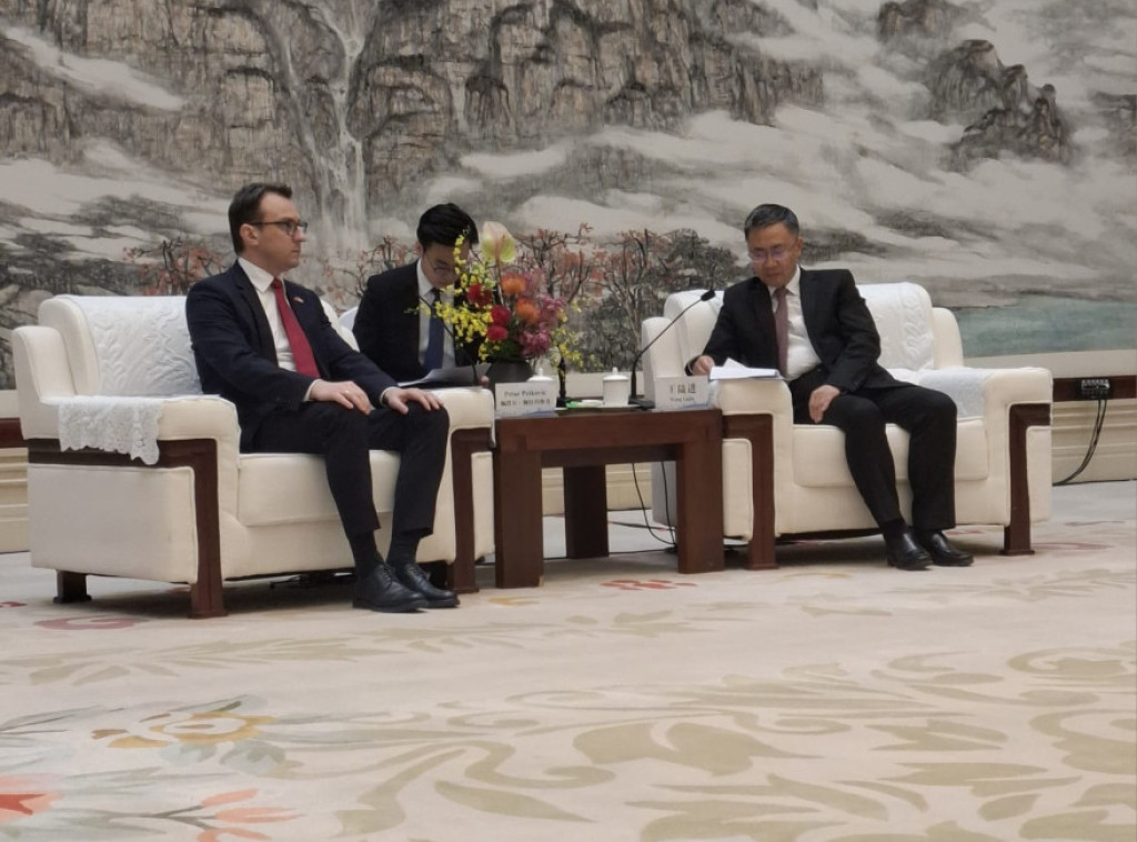 Petar Petković sa zamenikom sekretara Komunističke partije Kine