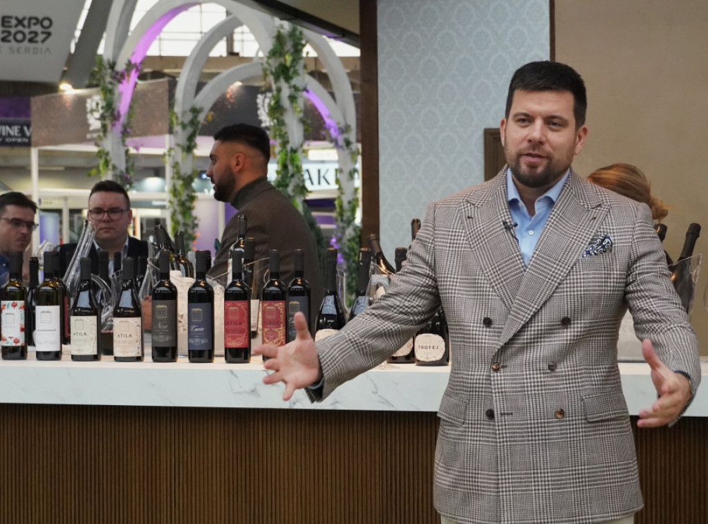 Atelje vina "Šapat" predstvalja novo penušavo vino "Trofej" na sajmu vina u Beogradu