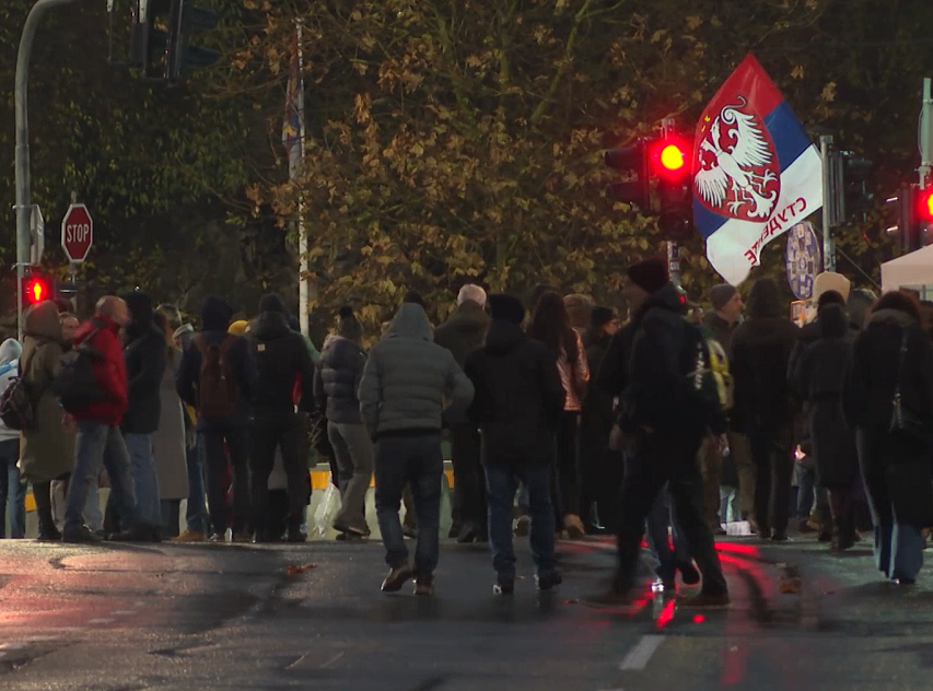Studenti u blokadi održali protest u Beogradu povodom godišnjice početka blokada fakulteta