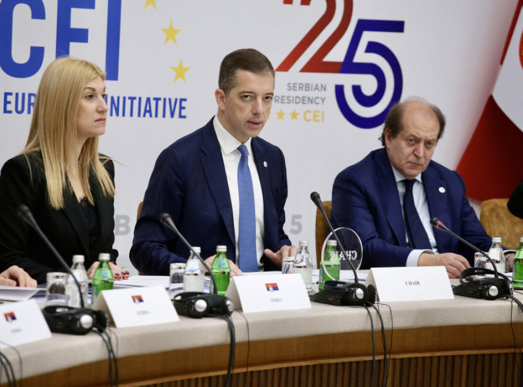 Đurić na otvaranju sastanka CEI u Beogradu: Povezanost u centru napora srpskog predsedavanja