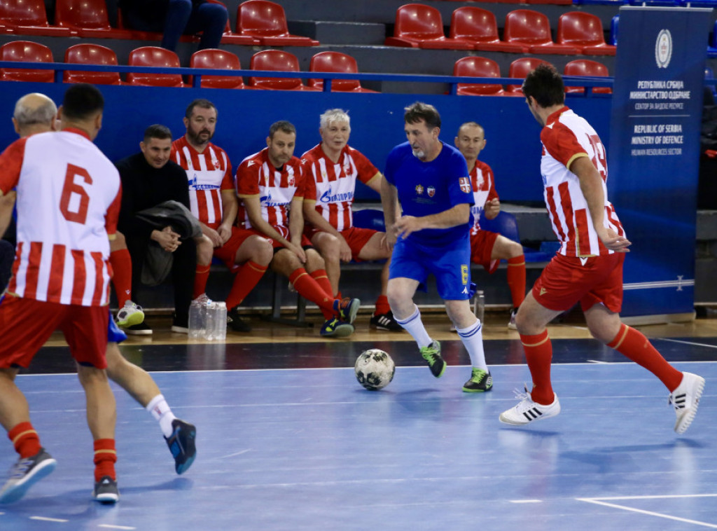 Odigrana revijalna utakmica vojnih i veterana Crvene zvezde