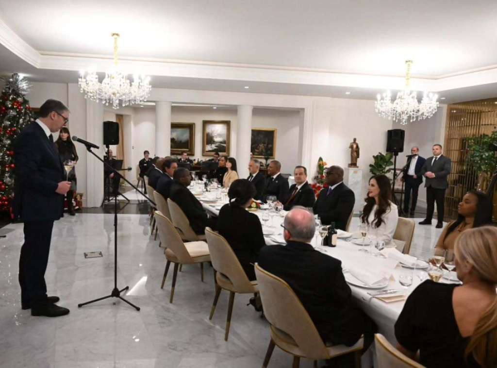 Vučić sa suprugom priredio večeru za predsednika Konga i njegovu suprugu