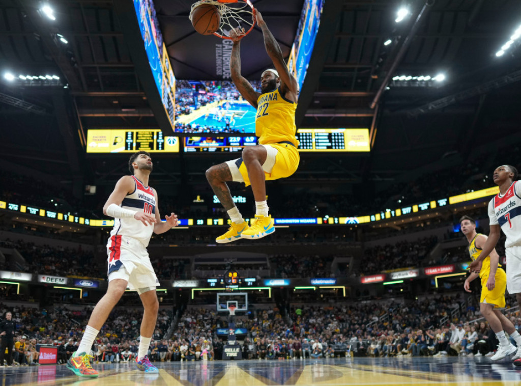 Tristan Vukčević postigao pet poena u porazu Vašingtona od Indijane