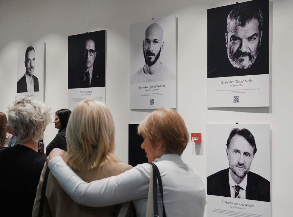 Izložba "16 muških glasova protiv rodno zasnovanog nasilja" otvorena u Evropskoj kući