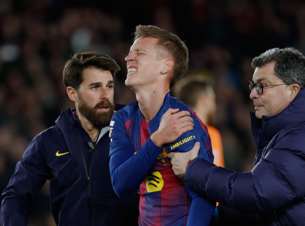 Fudbaler Barselone Dani Olmo zbog povrede odsustvuje mesec dana van terena