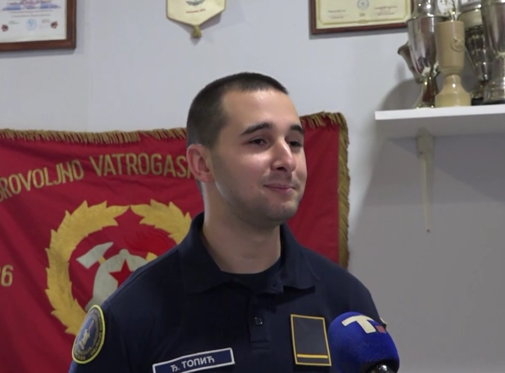 Vatrogasac Đorđe Topić sa samo 23 godine bio na više od 100 intervencija