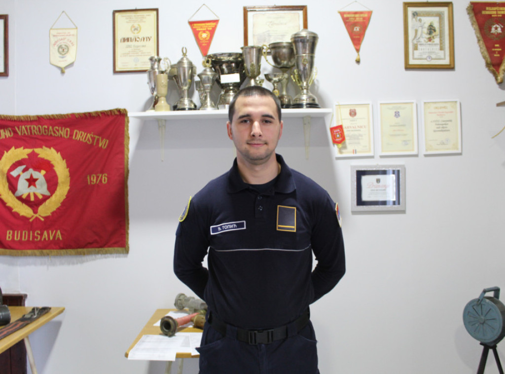 Vatrogasac Đorđe Topić sa samo 23 godine bio na više od 100 intervencija