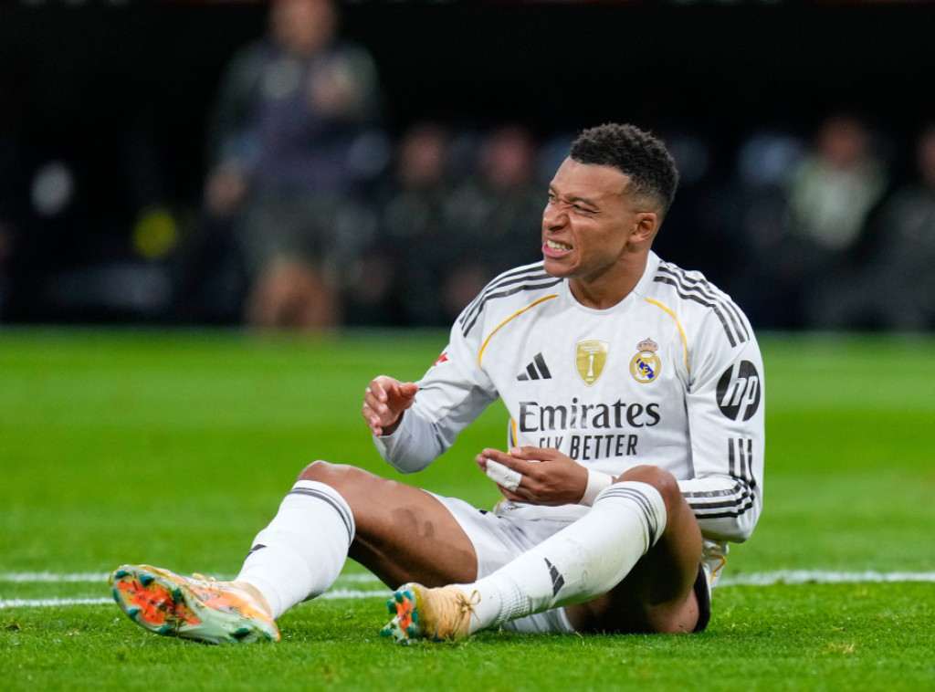 Fudbaler Reala Kilijan Mbape neizvestan za meč protiv Mančester sitija u Ligi šampiona