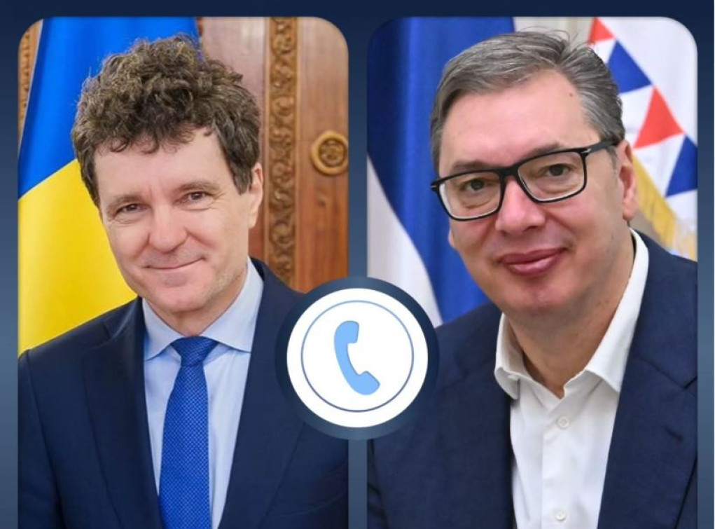 Predsednik Vučić sa predsednikom Rumunije Nikušorom Danom o svim bilateralnim pitanjima od značaja za dve zemlje