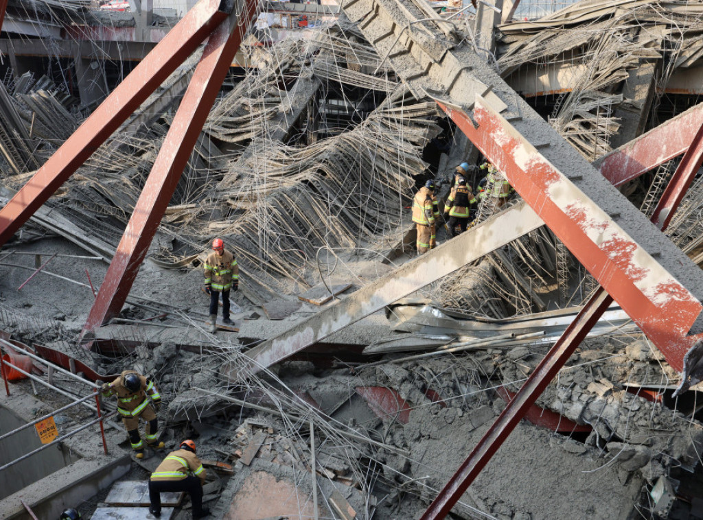 Četiri osobe poginule u urušavanju gradilišta biblioteke u Južnoj Koreji