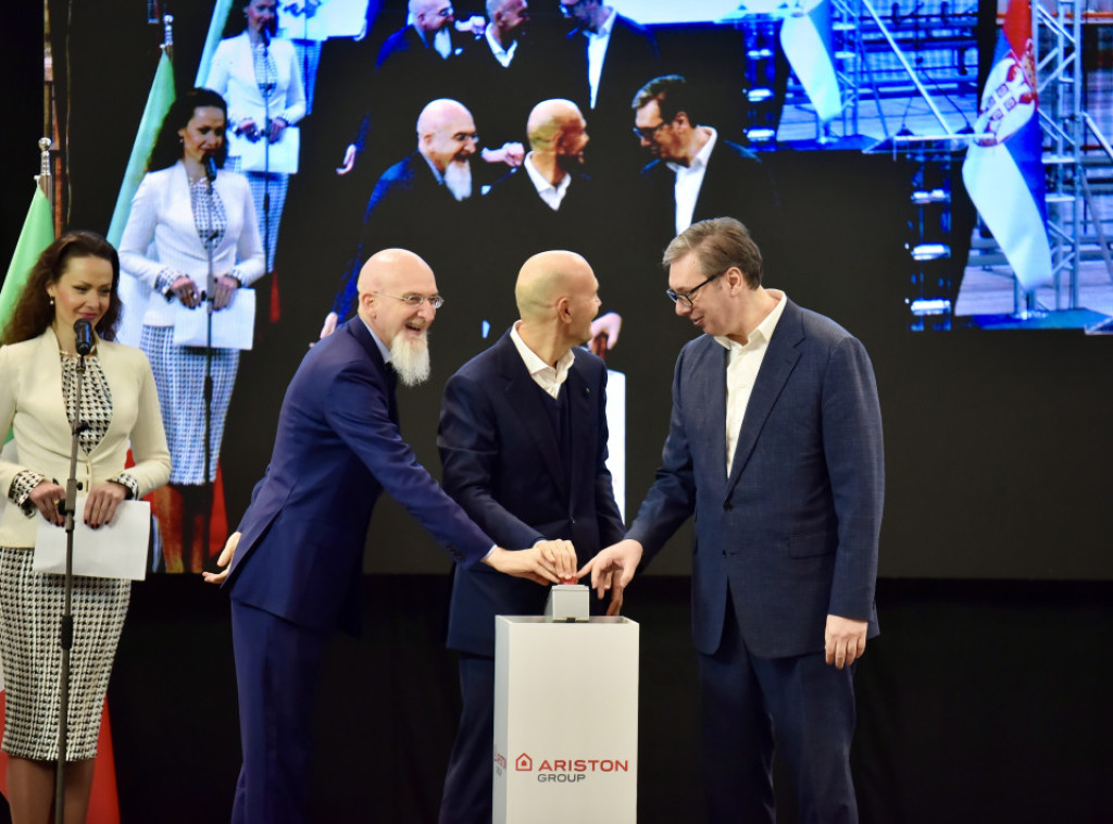 Otvorena fabrika Ariston u Nišu, Vučić: Simbol iskrenog prijateljstva Srbije i Italije