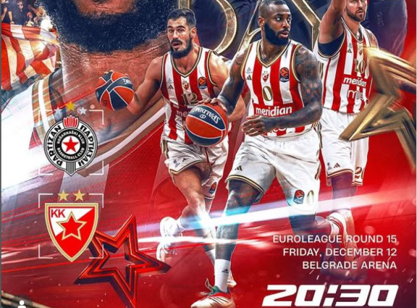 Košarkaši Partizana večeras dočekuju Crvenu zvezdu u 15. kolu Evrolige