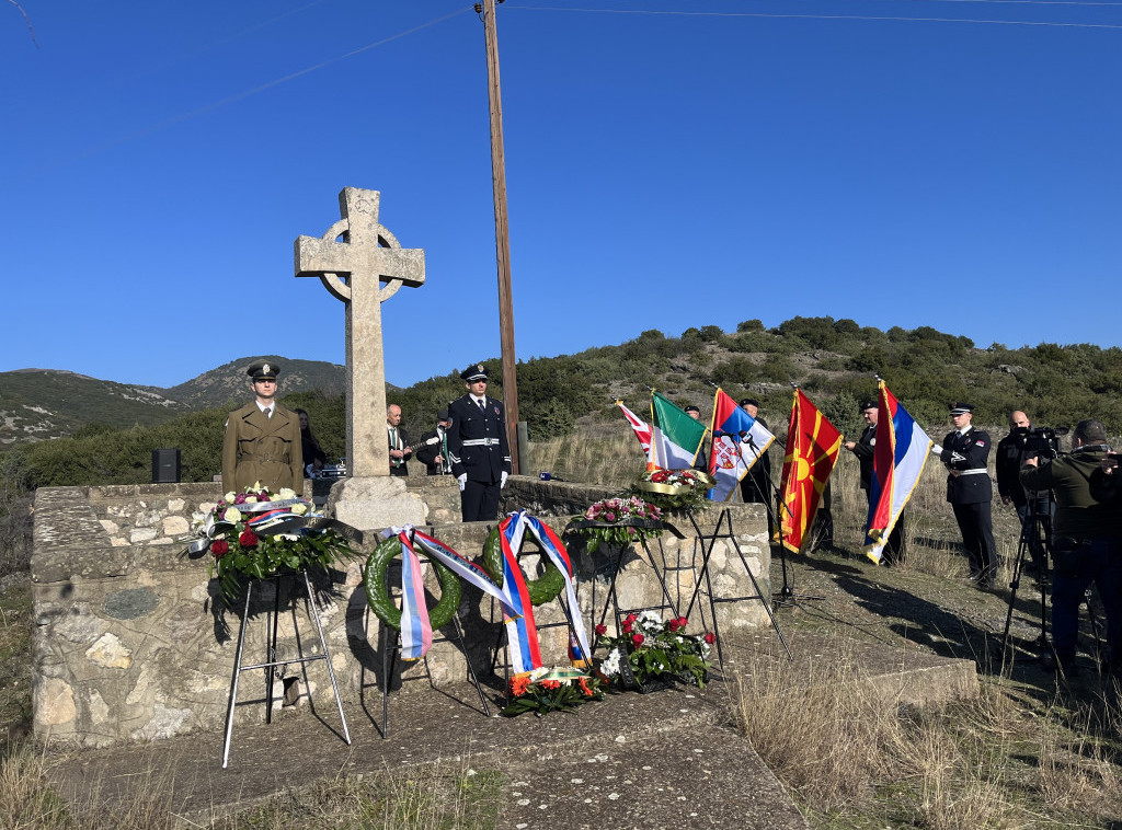 Kod Keltskog krsta na Dojranu Srbija odala počast Ircima koji su dali živote braneći je