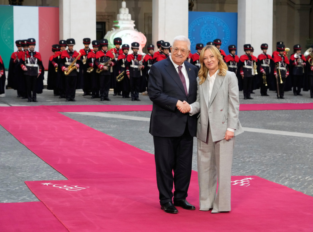 Đorđa Meloni se sastala s Abasom, koji je izrazio nadu da će Italija priznati Palestinu