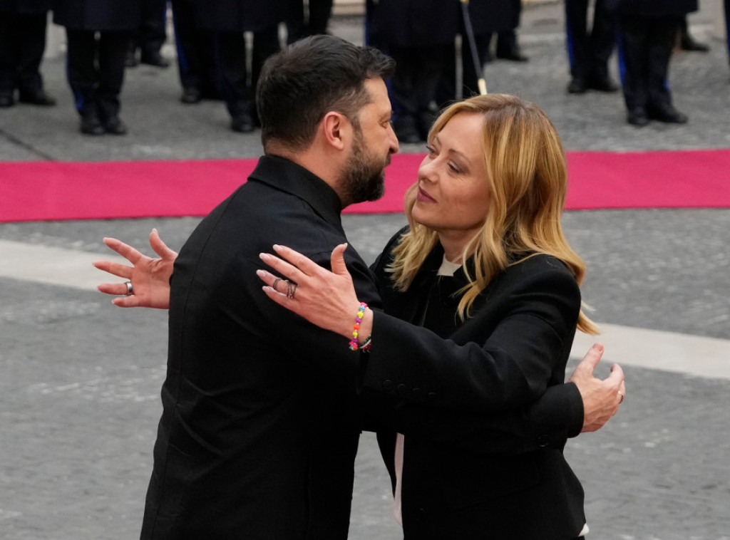 Meloni u ponedeljak u Berlinu na sastanku sa Zelenskim i evropskim liderima