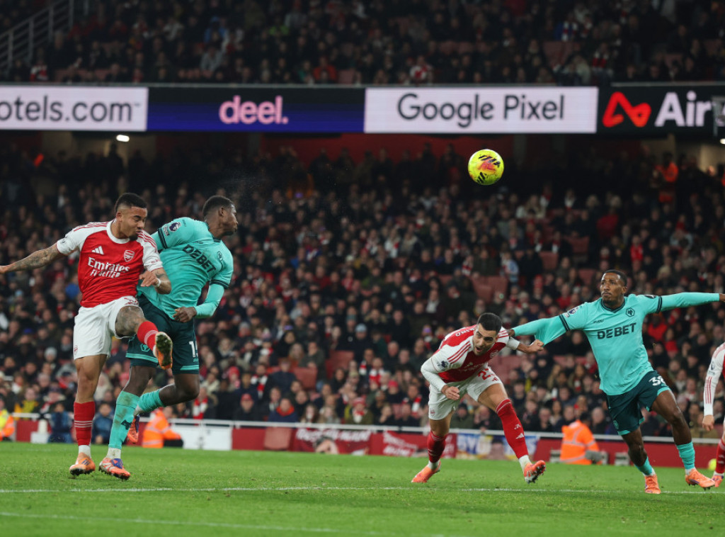 Fudbaleri Arsenala pobedili Vulverhempton u 16. kolu Premijer lige