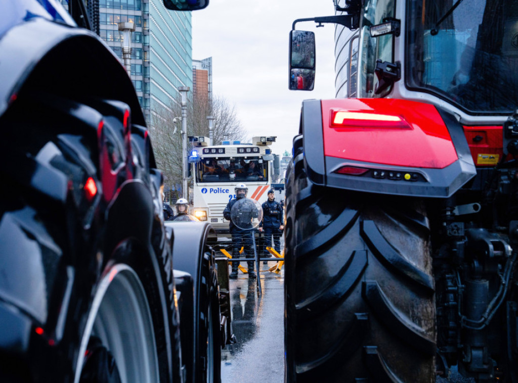 Protest poljoprivrednika u Briselu protiv sporazuma Evropska unija-Merkosur