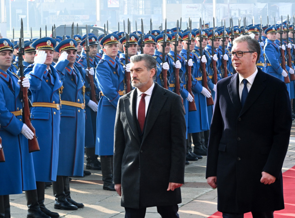 Predsednik Vučić se sastao sa Mihailom Kavelašvilijem, sledi plenarni sastanak delegacija Srbije i Gruzije