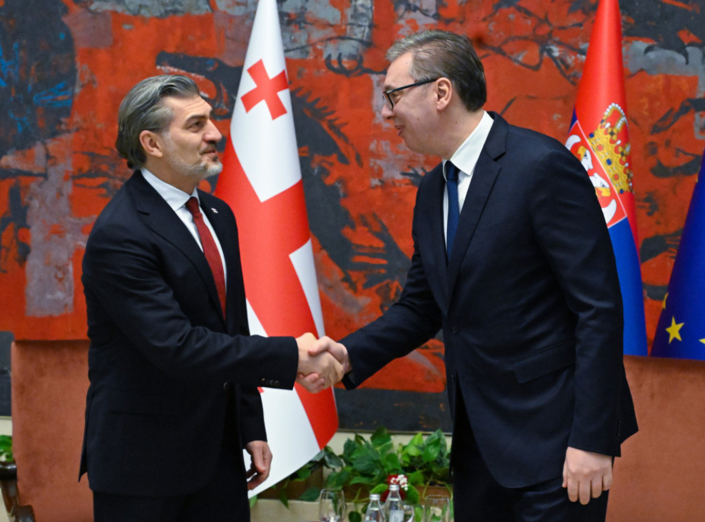 Vucic meets with Georgia's Kavelashvili in Belgrade