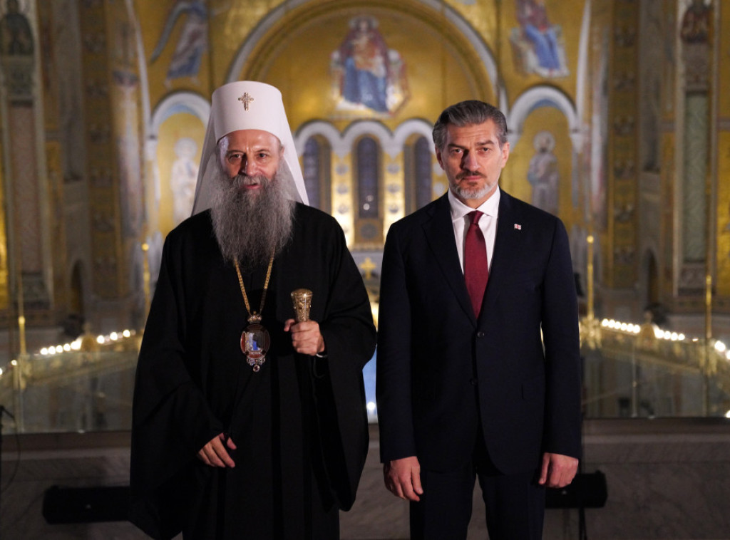 Patrijarh srpski Porfirije primio predsednika Gruzije Mihaila Kavelašvilija