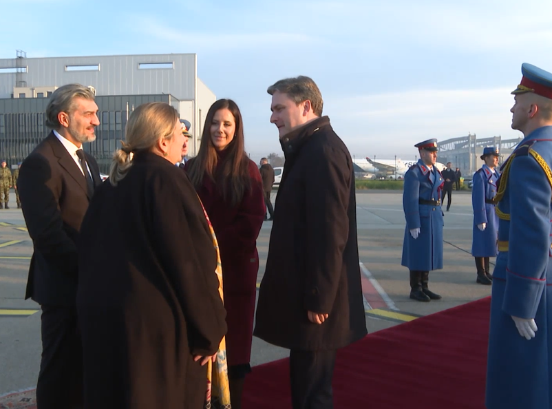 Tamara Vučić ispratila predsednika Gruzije i prvu damu na aerodromu "Nikola Tesla"