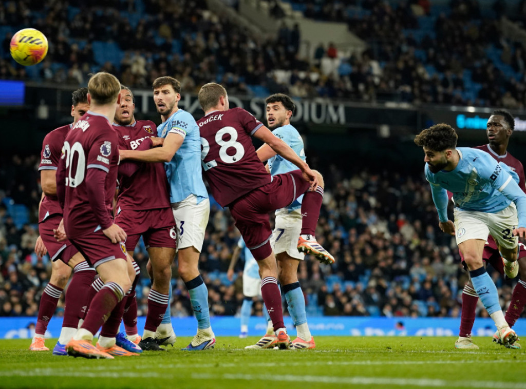 Fudbaleri Mančester sitija savladali Vest hem u 17. kolu Premijer lige