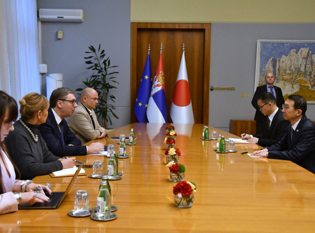 Predsednik Vučić primio u oproštajnu posetu japanskog ambasadora Imamuru
