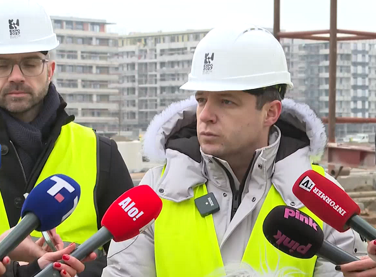 Danilo Jerinić na gradilištu Ekspa: Sedam novih saobraćajnih linija za potrebu izložbe