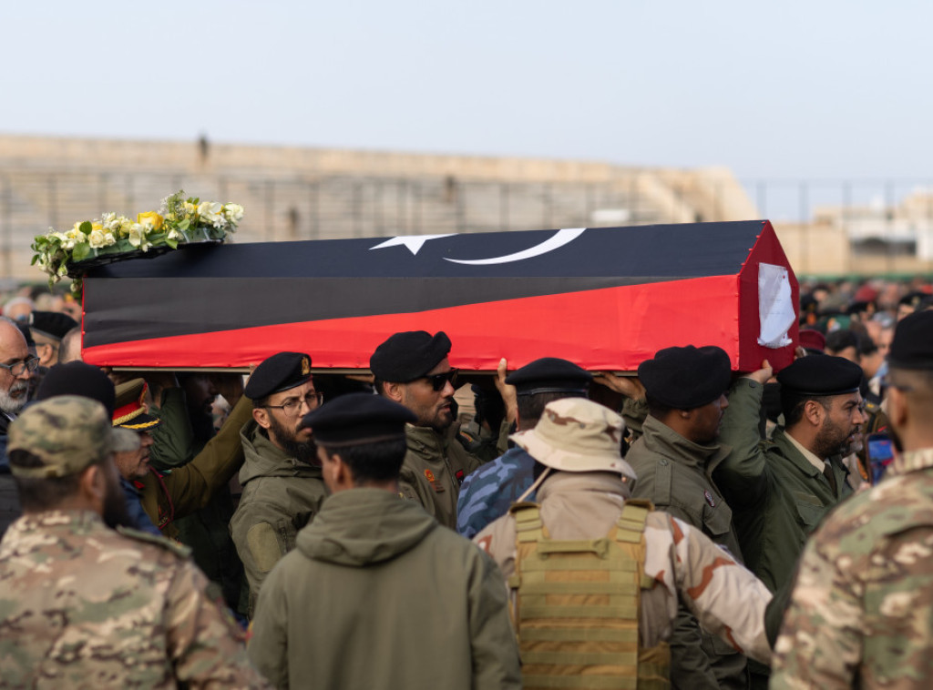 Libija: Stotine ljudi oprostilo se od komandanta stradalog u avionskoj nesereći u Turskoj