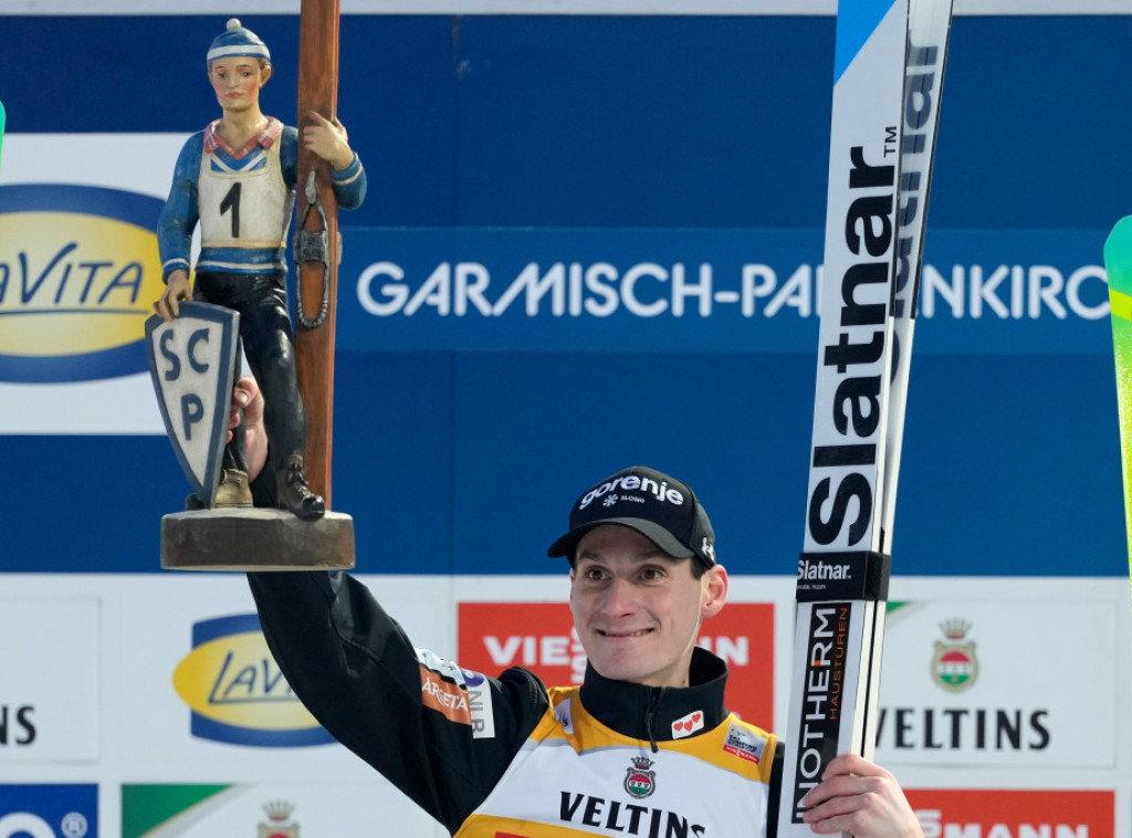 Domen Prevc pobedio na turneji "Četiri skakaonice" u Garmiš-Partenkirhenu
