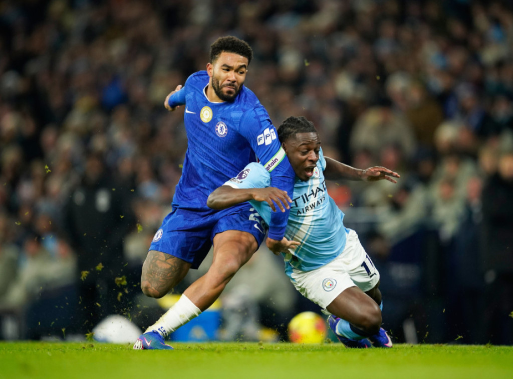 Fudbaleri Čelsija golom u 90+4. minutu izborili remi protiv Mančester sitija