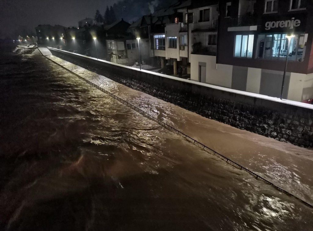 Uvedena vanredna odbrana od poplava na vodnoj jedinici "Lim - Prijepolje"