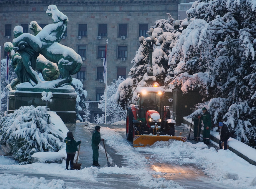 RHMZ: Sutra intenziviranje snežnih padavina