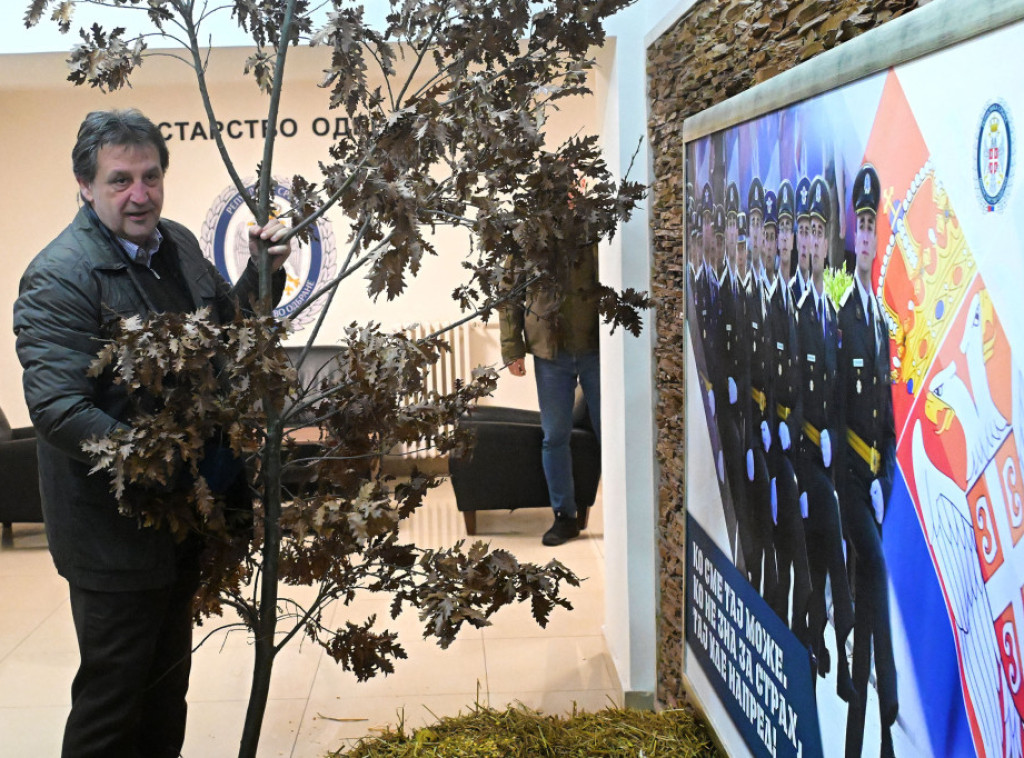 Bratislav Gašić uneo badnjak u Ministarstvo odbrane: Ovaj čin simbol je sloge i zajedništva