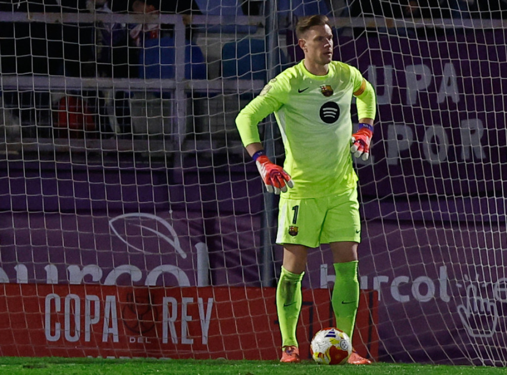 Golman Barselone Ter Štegen zbog povrede propušta Superkup Španije