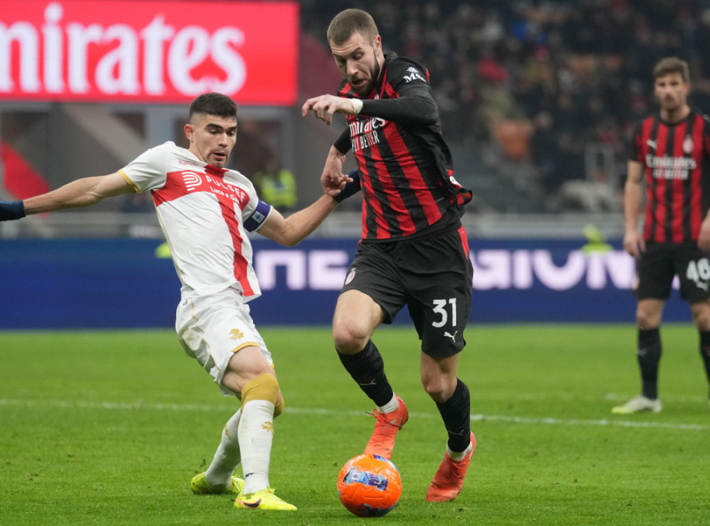 Fudbaleri Milana odigrali nerešeno 1:1 protiv Đenove