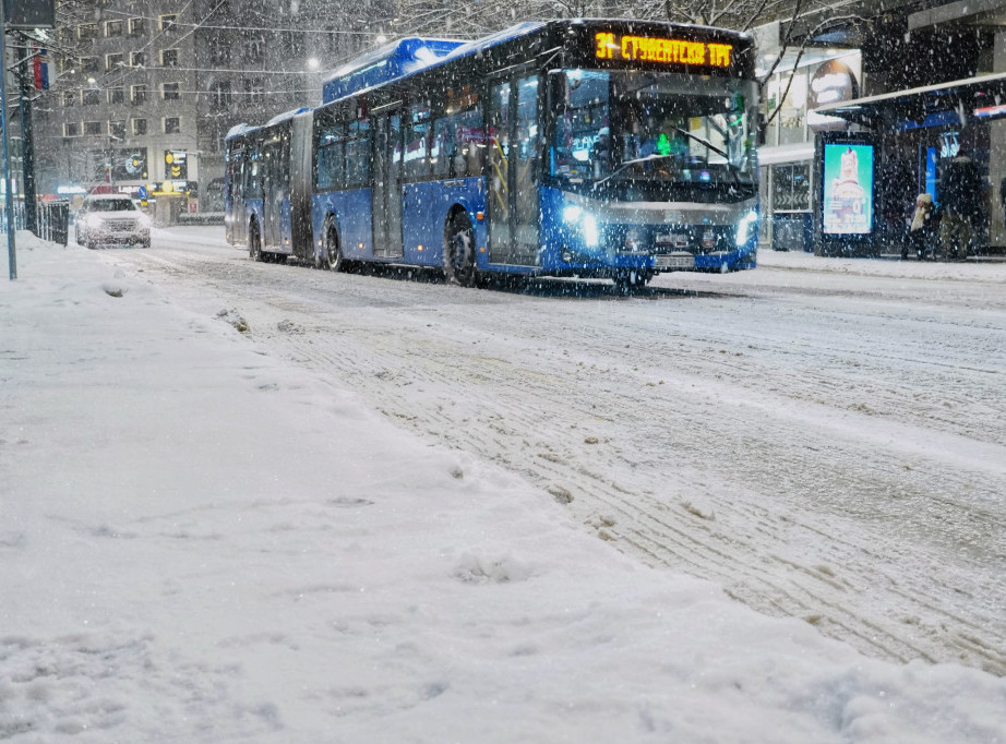 GSP: Gradski prevoz saobraća bez većih problema, nema izmene trasa