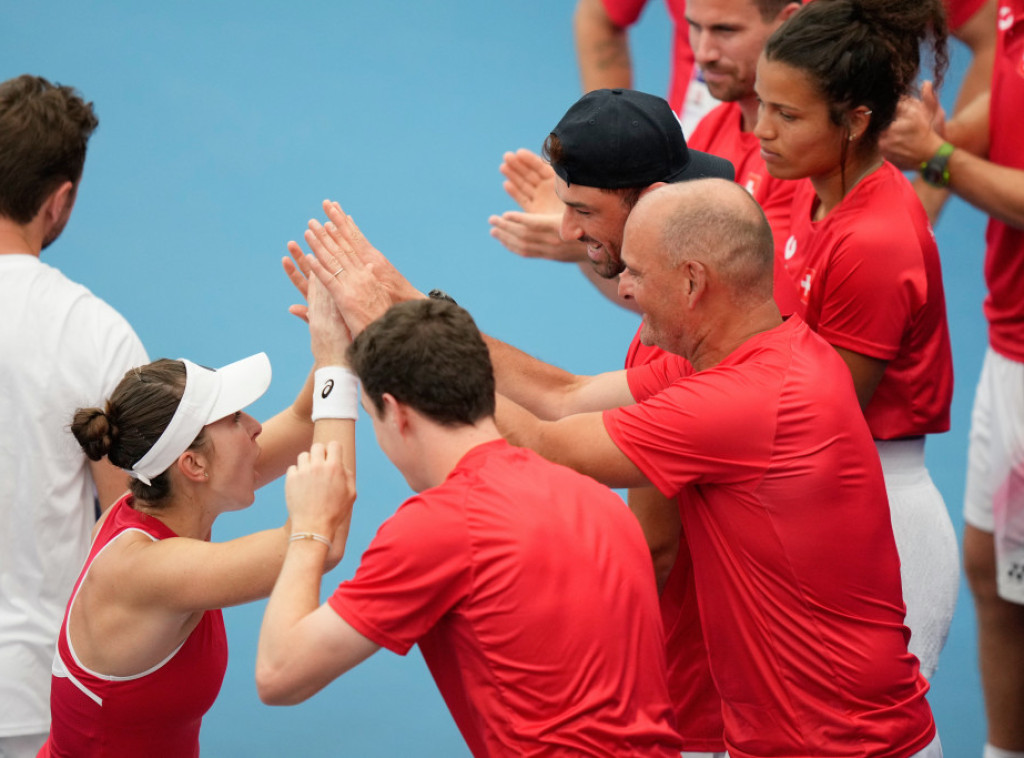Teniska reprezentacija Švajcarske bolja od Belgije u polufinalu Junajted kupa