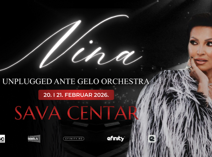 Pop pevačica Nina Badrić 20. i 21. februara u Sava centru