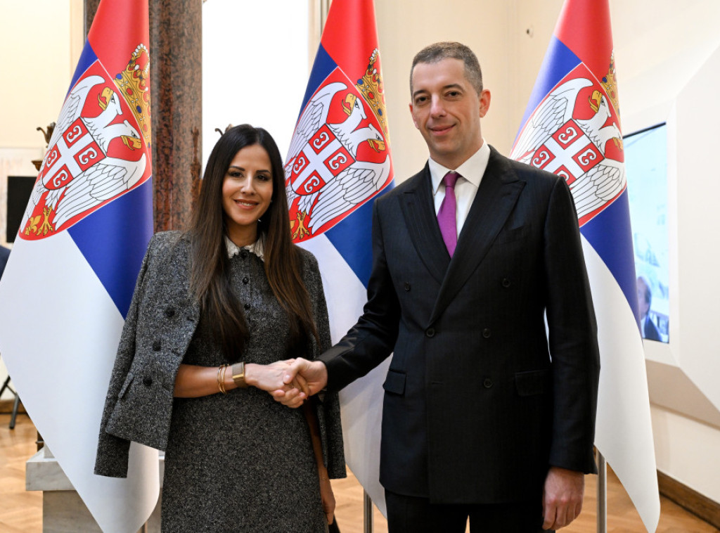 Tamara Vučić na prijemu za ambasadore u Geozavodu povodom srpske Nove godine