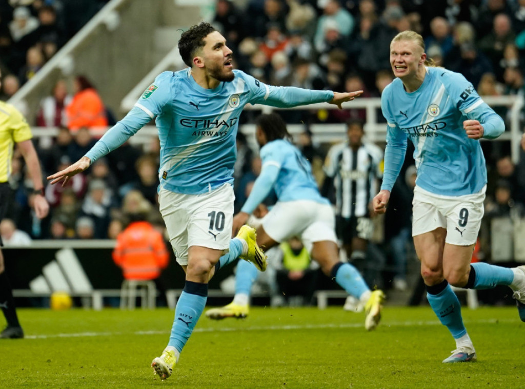 Fudbaleri Mančester sitija pobedili Njukasl u prvom meču polufinala Liga kupa