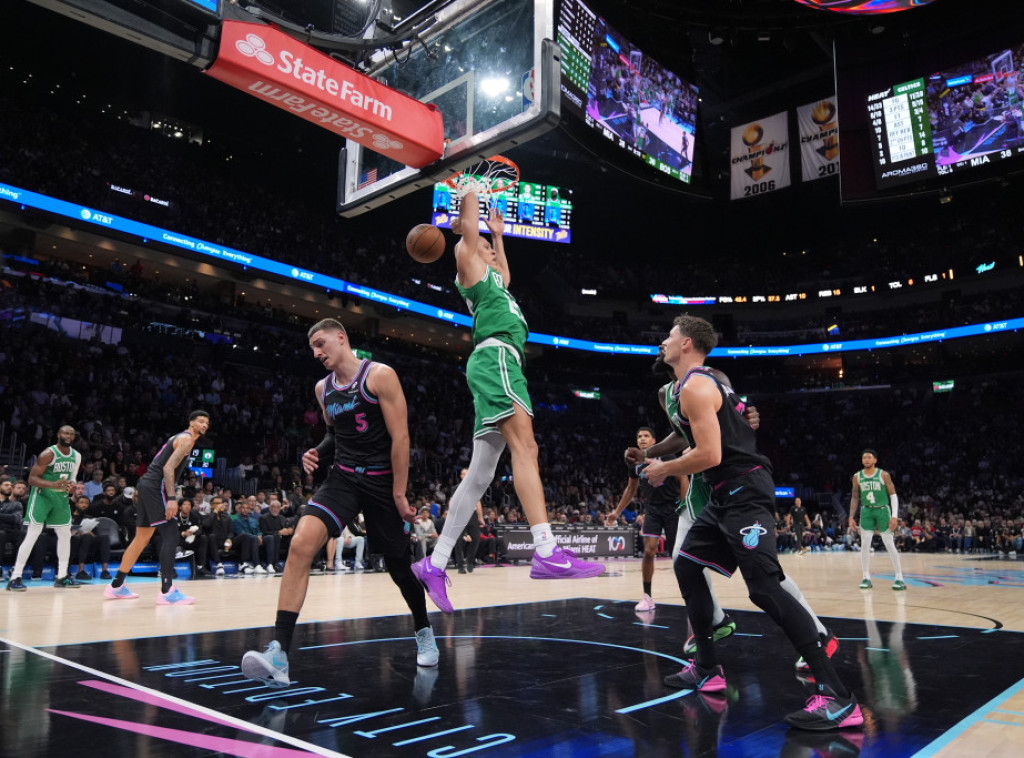 Srpski košarkaš Nikola Jović dao samo tri poena u porazu Majamija od Bostona