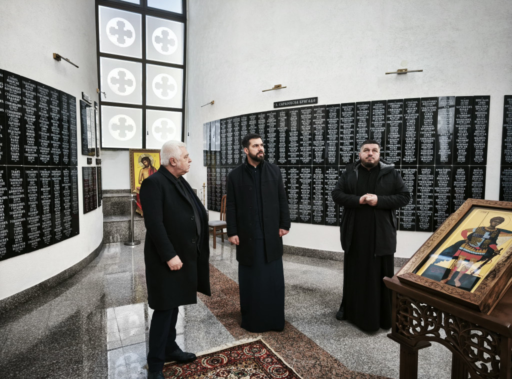 Boris Bratina posetio Spomen-crkvu Svetog velikomučenika Dimitrija u Istočnoj Ilidži