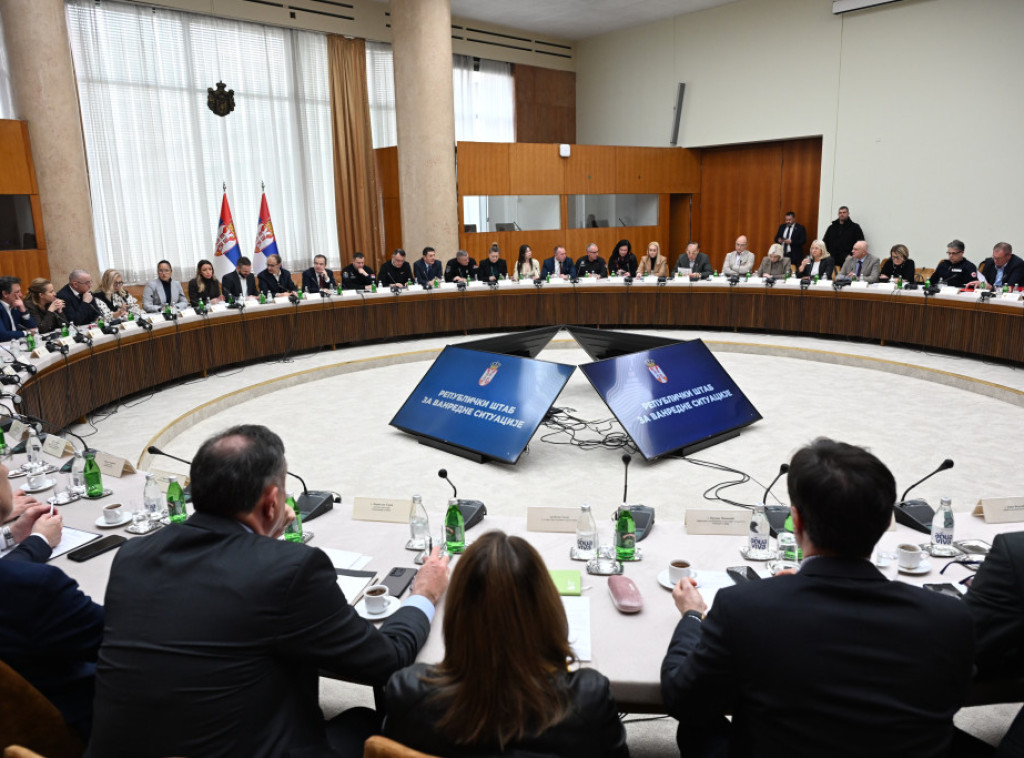 Počela Sednica Republičkog štaba za vanredne situacije