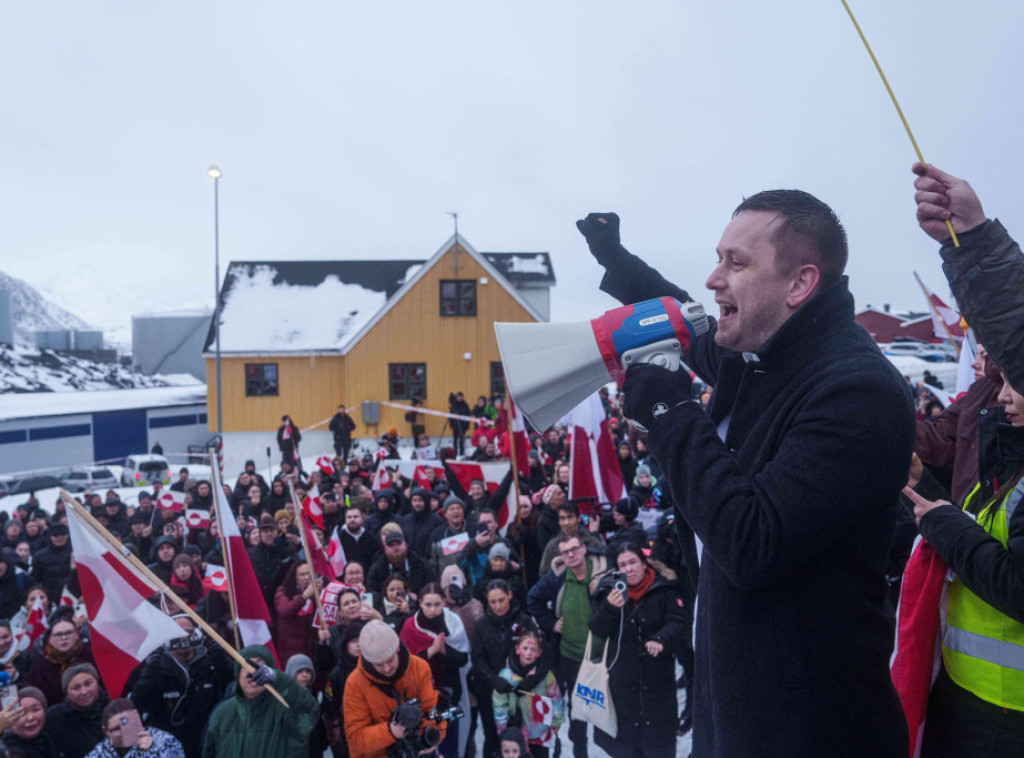 Premijer Grenlanda predvodio proteste u Nuku protiv američkog preuzimanja ostrva