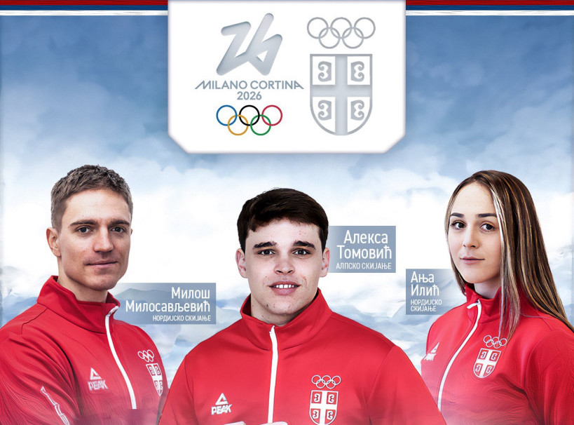 Srbiju na Zimskim Olimpijskim igrama u Milanu predstavljaju Anja Ilić, Aleksa Tomović i Miloš Milosavljević